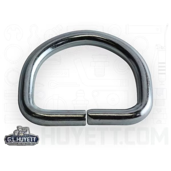 D-Ring .177 x 7/8 x 1-1/8 CS ZC, G.L. Huyett, Mfr#: DRINGZ-068